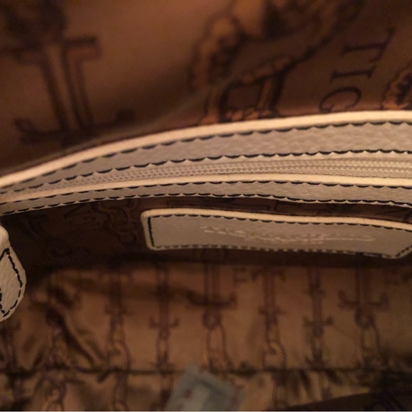 Tignanello Pebble Leather Colorblock Satchel - Picture 11 of 15